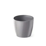 Donice - Osłonka-doniczka MAGNOLIA 12 srebrny metalik Lamela - miniaturka - grafika 1