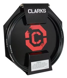 Clarks, Przewód hamulca hydraulicznego, Shimano (DeoreT 2 X005-2007), czarny, 3000 mm - Hamulce rowerowe - miniaturka - grafika 1