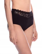 Majtki damskie - LAMA FIGI MAXI L-1550MX XXXXL czarny/pudrowy róż - miniaturka - grafika 1