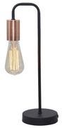 Lampy stojące - Candellux Lampka gabinetowa Herpe 1 x 60 W E27 czarna 41-66862 - miniaturka - grafika 1