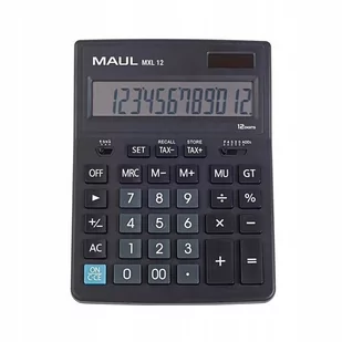 Kalkulator biurkowy BUSINESS MXL12 12-pozycyjny oblicznie podatku czarny 72670/90 ML MAUL - Kalkulatory - miniaturka - grafika 1