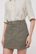 Spódnice - Pepe Jeans spódnica kolor zielony mini rozkloszowana - miniaturka - grafika 1
