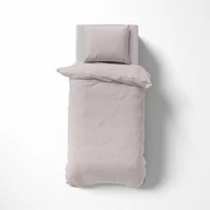 Pościel - Detexpol Pościel adamaszkowa 140x200 pudrowa różowa jednobarwna paski 1 cm Pure - miniaturka - grafika 1