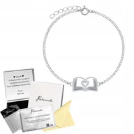 Bransoletki - Bransoletka z Książką SREBRO 925 Łańcuszek Prezent Kobieta DEDYKACJA GRATIS - miniaturka - grafika 1