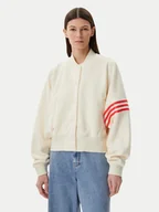 Bluzy damskie - adidas Bluza Neuclassics JI8523 Beżowy Loose Fit - miniaturka - grafika 1