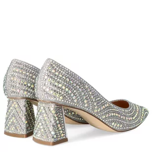 Czółenka z cyrkoniami - MENBUR 24382 SREBRNE - Czółenka - miniaturka - grafika 2