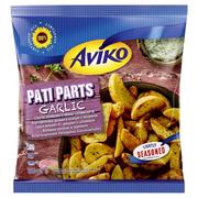 Frytki - Aviko Pati Parts Garlic Cząstki ziemniaka o smaku czosnkowym 600 g - miniaturka - grafika 1