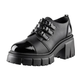 półbuty damskie ALTERCORE czarne (DOROTHEA VEGAN BLACK)-40 - Półbuty damskie - miniaturka - grafika 1