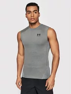 Koszulki sportowe męskie - Under Armour Tank top HeatGear 1361522 Szary Slim Fit - miniaturka - grafika 1