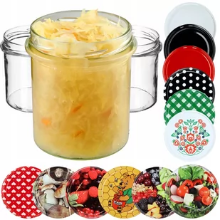 20x Słoik 350 ml Na Dżem Miód Mięso Zakrętki fi82 - Pojemniki kuchenne 20x Słoik 350 ml Na Dżem Miód Mięso Zakrętki fi82 - Pojemniki kuchenne - miniaturka - grafika 1