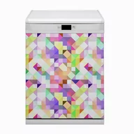 Dekoracje domu - Osłona Bluedecor Magnes na zmywarkę Kolorowa mozaika 60x80 - miniaturka - grafika 1