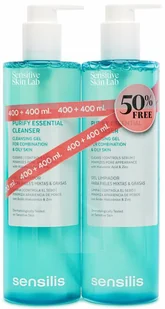 Żel do mycia twarzy Sensilis Purify Essential 2 x 400 ml (8428749942900) - Żele do mycia twarzy - miniaturka - grafika 1