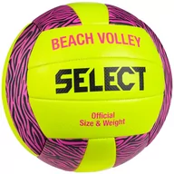 Siatkówka - Select Beach Volley v23 Ball BEACH VOLLEY YEL-PINK, unisex, piłki do siatkówki, Żółte - miniaturka - grafika 1