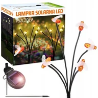 Lampy ogrodowe - PSZCZÓŁKI LAMPKI SOLARNE WBIJANE 6 LED OGRODOWE LAMPY DEKORACJA NA ZEWNĄTRZ - miniaturka - grafika 1