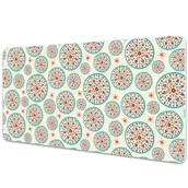 Podkładki na biurko - Duża mata na biurko Indyjski wzór geometryczny 90x45 cm - miniaturka - grafika 1