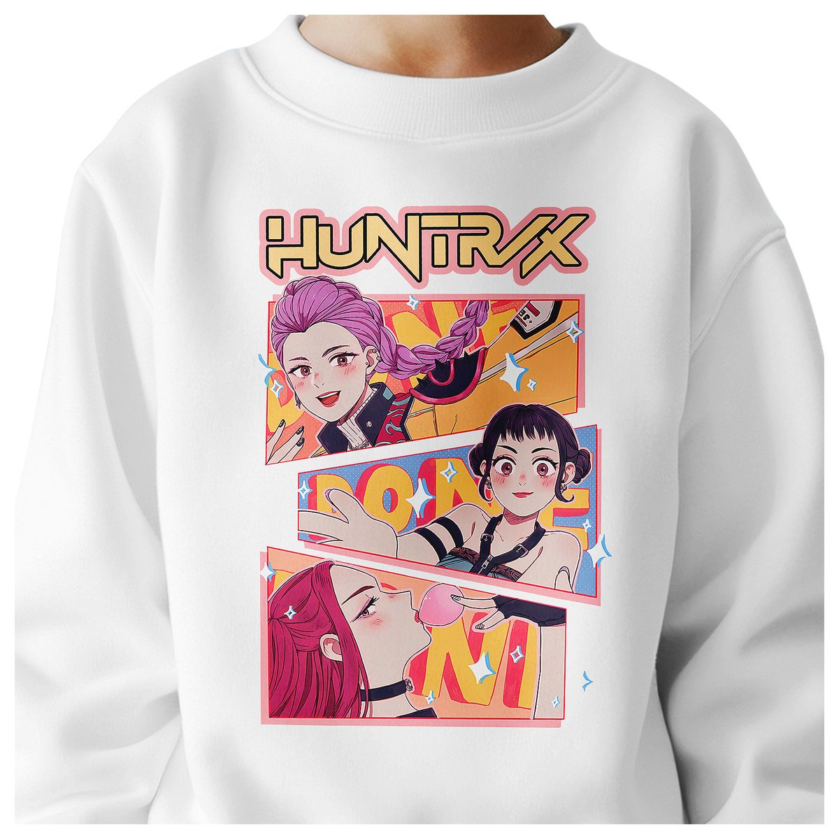 BLUZA DZIECIĘCA KPOP DEMON HUNTERS HUNTRIX 134-140 BAWEŁNIANA JAKOŚĆ
