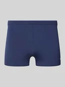 Kąpielówki męskie - Spodenki kąpielowe z nadrukiem z logo - miniaturka - grafika 1