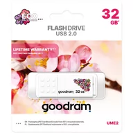 Pendrive - GOODRAM UME2 32GB biały USB 2.0 UME2-0320W0R11-SP wer.SPRING - miniaturka - grafika 1