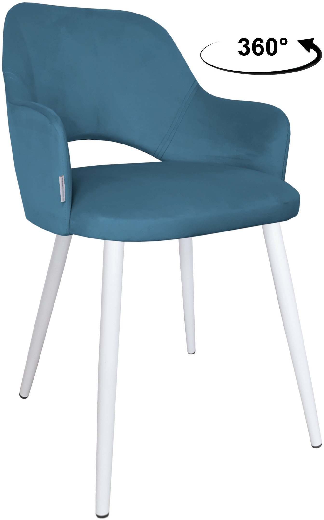 Krzesło obrotowe Milano podstawa biała MG33