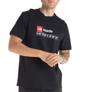 Koszulka The North Face GPS Krakow 0A8B4EJK31 - czarne - Koszulki męskie - miniaturka - grafika 1