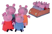 Maskotki i pluszaki - Simba Toys Świnka Peppa. Rodzina świnki w aucie - miniaturka - grafika 1