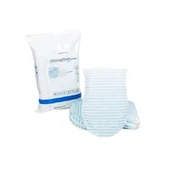 Rękawiczki jednorazowe - C.V Medica Myjka - rękawica do mycia ciała nasączona mydłem, 50szt. - miniaturka - grafika 1