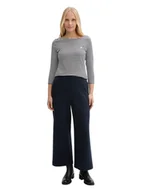 Koszulki i topy damskie - Tom Tailor Koszulka w kolorze biało-granatowym - miniaturka - grafika 1