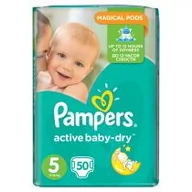 Pieluchy - Pampers P&G Active Baby-Dry, Pieluszki jednorazowe, rozmiar 5, Junior, 50 szt. - miniaturka - grafika 1