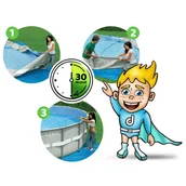 Baseny ogrodowe - Basen ogrodowy stelażowy 305 x 76 cm 15w1 INTEX 26702 + maszynka do baniek GRATIS - miniaturka - grafika 1