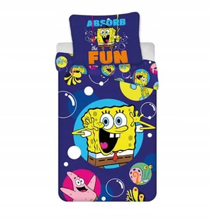 POŚCIEL dziecięca SPONGEBOB 100x135 niemowlęca bawełniana - Pościel dla dzieci - miniaturka - grafika 1