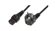 Kable komputerowe i do monitorów - Kabel zasilający MicroConnect IEC LOCK C13 to R/A SCHUKO EL234S - miniaturka - grafika 1