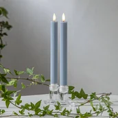 Świece - STAR TRADING Świeca LED Flamme Taśma, niebieska, 25 cm, bateria woskowa, zestaw 2 szt - miniaturka - grafika 1
