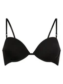 Biustonosze - Calvin Klein Biustonosz damski na fiszbinach - Usztywniany - Wielofunkcyjne ramiączka Kobiety Sztuczne włókno czarny jednolity, 75B - miniaturka - grafika 1