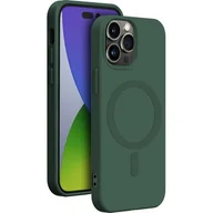 Etui i futerały do telefonów - Etui BIGBEN Silicone Case MagSafe do Apple iPhone 14 Pro Zielony - miniaturka - grafika 1