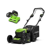 Kosiarki - Greenworks G24X2LM46SPK4X 46cm 24V + 2x akumulator 4Ah + ładowarka dual - miniaturka - grafika 1