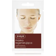 Maseczki do twarzy - Ziaja Maska regenerująca z glinką brązową 7ml - miniaturka - grafika 1