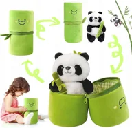 Maskotki i pluszaki - Panda Pluszowa 35Cm Przytulanka W Bambusie Bambus Pluszak Dla Dzieci - miniaturka - grafika 1
