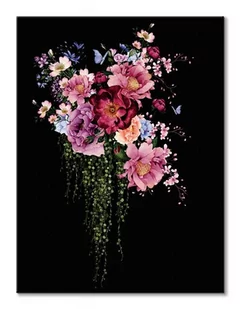 Pyramid Posters Peony & Roses II - obraz na płótnie 60x80 WDC100082 - Obrazy i zdjęcia na płótnie - miniaturka - grafika 1