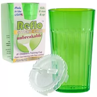 Kubki dla dzieci - Kubek treningowy nietłukący zielony 6m+ Reflo - miniaturka - grafika 1