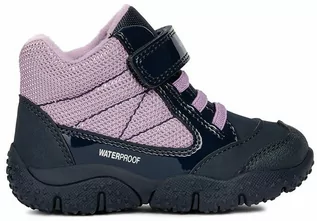Buty dla dziewczynek - Geox Botki "Baltic" w kolorze granatowo-lawendowym - grafika 1