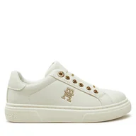 Buty dla dziewczynek - Sneakersy Tommy Hilfiger Low Cut Sneaker T3A9-33744-1355 M Biały - miniaturka - grafika 1