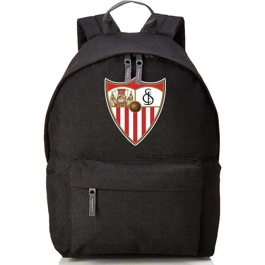 PLECAK SZKOLNE CZARNY Na Trening Basen SEVILLA FC Kluby Piłkarskie Wzory