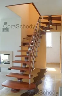 Schody system drewno Moreno 250 Lux U-180 15 elementów - Schody strychowe - miniaturka - grafika 1