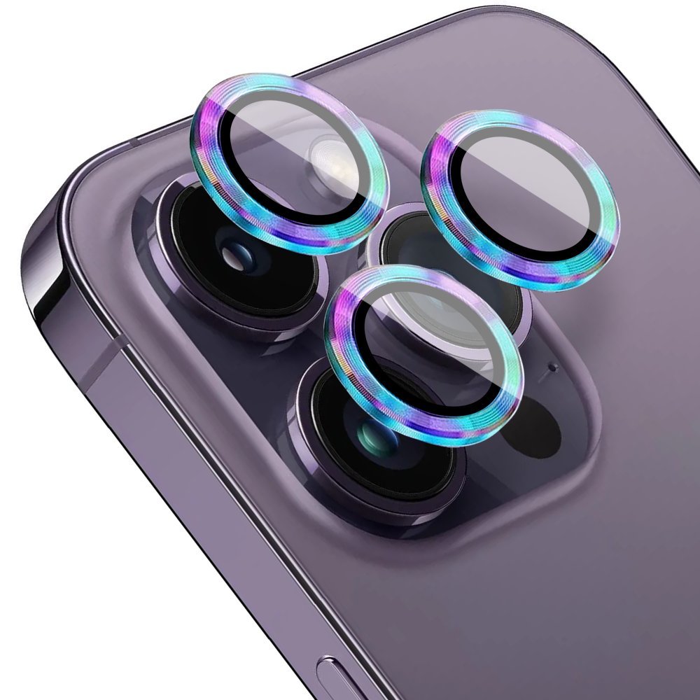 Osłona aparatu, szkło 9H do iPhone 14 Pro, 1 zestaw, kameleon