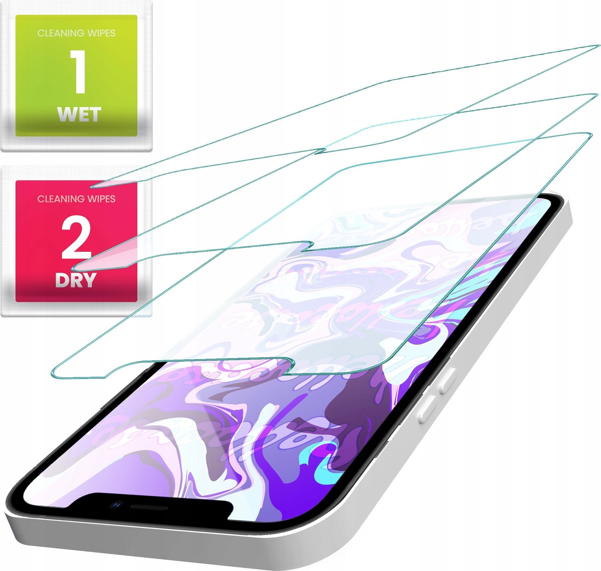 Hello Case 3-PAK Szkło Hartowane do Iphone X / Xs / 11 Pro szybka 9H, płaskie 2.5D
