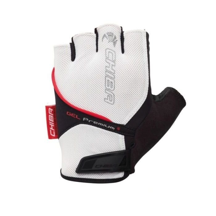 Chiba Gel Premium, Rękawiczki rowerowe, White, rozmiar XS