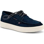 Półbuty męskie - Tommy Hilfiger Skórzane mokasyny Light Hybrid Suede Boat S - miniaturka - grafika 1