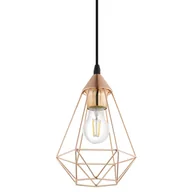 Lampy sufitowe - Lampa wisząca Byron miedziana E27 Inspire - miniaturka - grafika 1