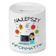 Skarbonki - SKARBONKA INFORMATYKA NAJLEPSZY INFORMATYK PREZENT z Nadrukiem ze Zdjęciem - miniaturka - grafika 1