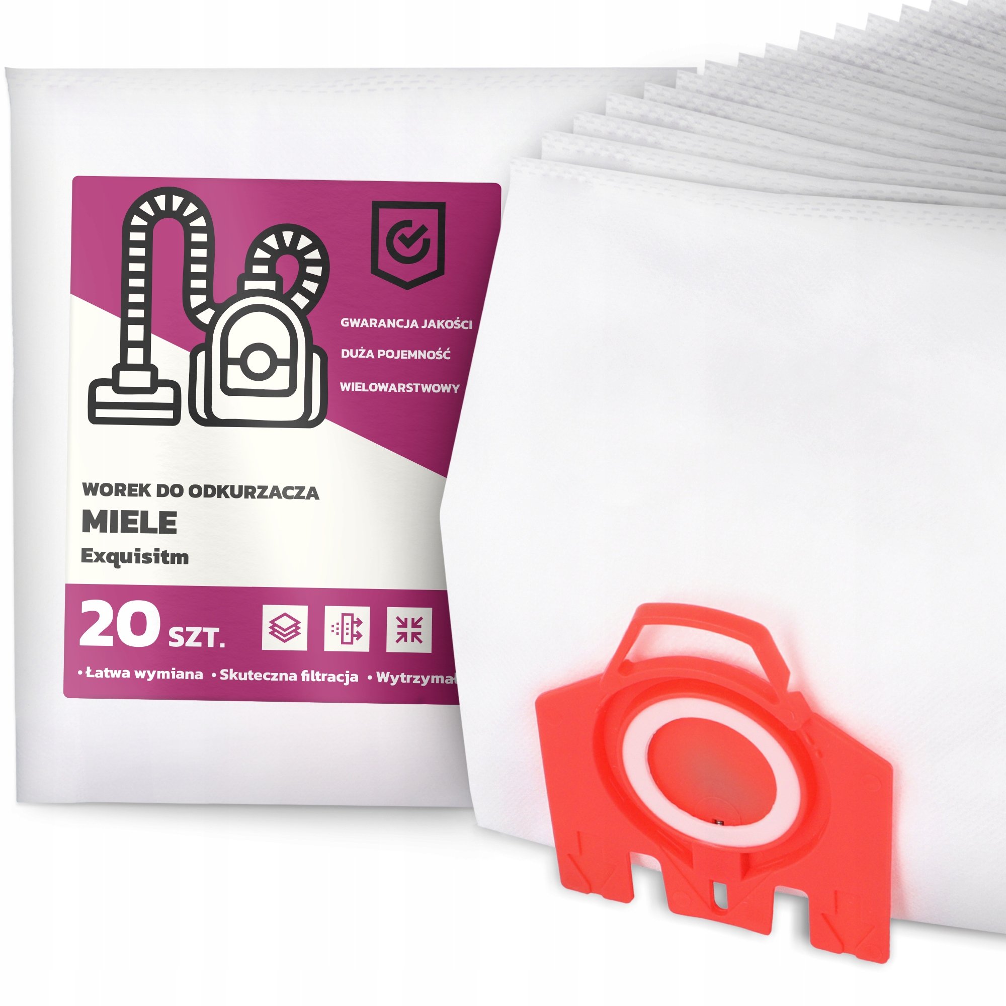 20x Worek do Odkurzacza Miele Exquisitm Syntetyczny Duży Torba Worki G9